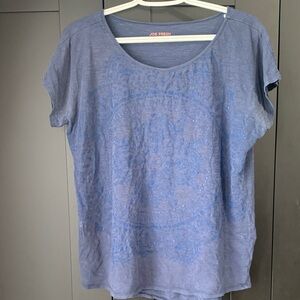 Joe Fresh Short Sleeve Top in Slate Blue
